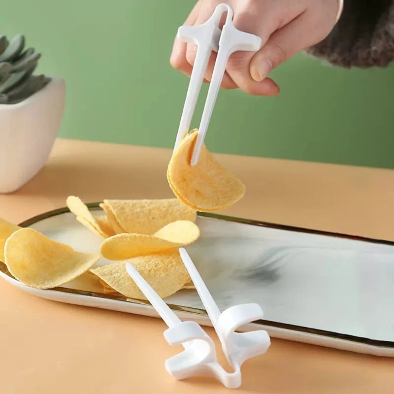 Snacks Food Video - 1PC Lazy Finger Food Clips Multifunctionele