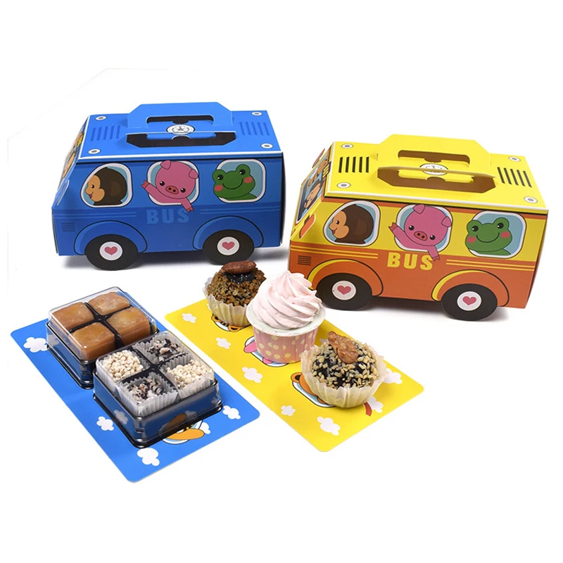 Food Day Snacks - 6 STKS Geschenkdoos Verpakking Handvat Taart