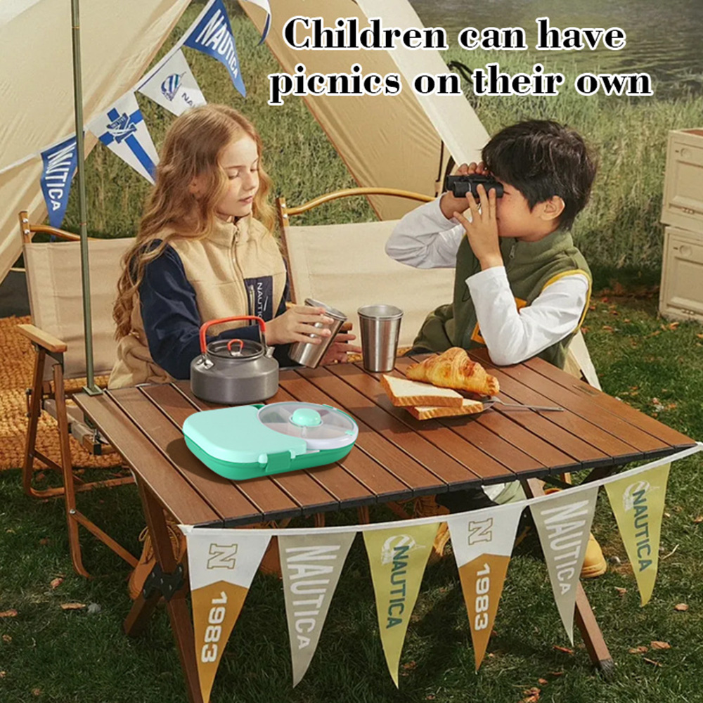 Soft Food Snacks Kids - Luchtdichte, draaibare snackbox met handvat, zachte
