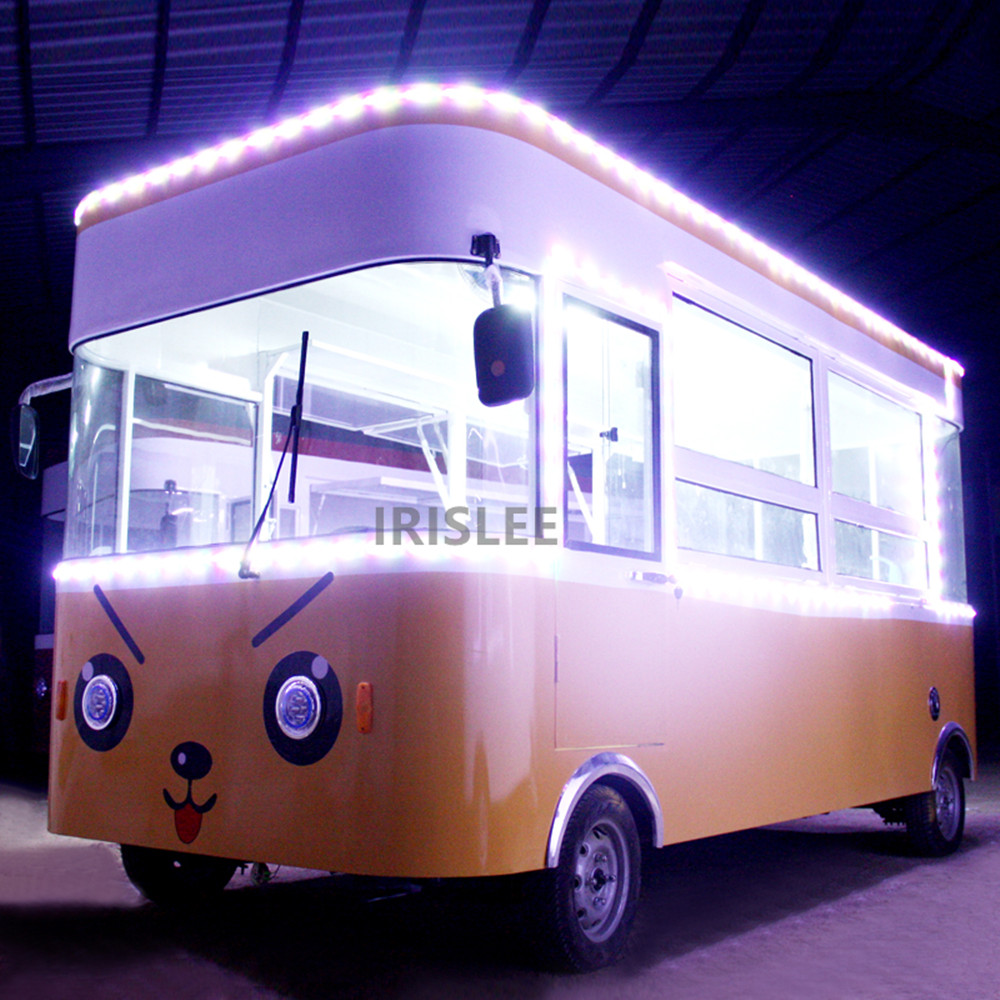Food Snacks To Sell - elektrische foodtruck food selling retro snackkarren