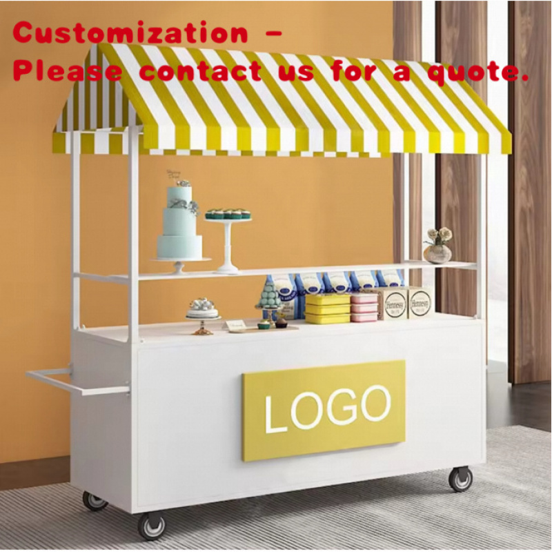 Food Snacks To Sell - custom.Move Market Stall Cart Roestvrijstalen Snacks