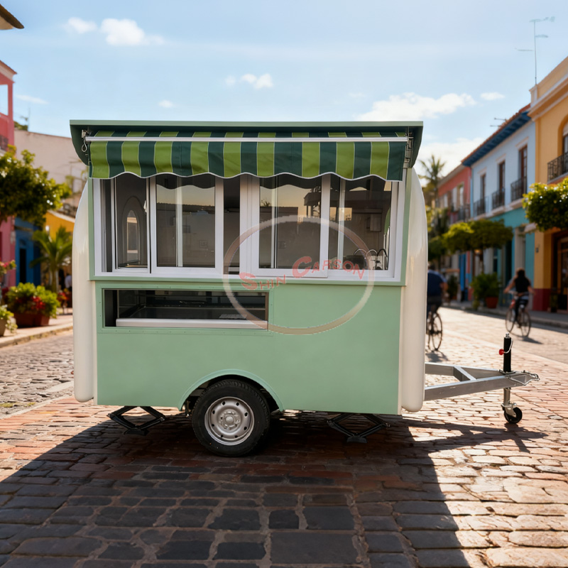 Rv Snacks & Food Zone Surat Menu - Mobiele koffie, bar, verkoopwagen, sleeptrailer RV,