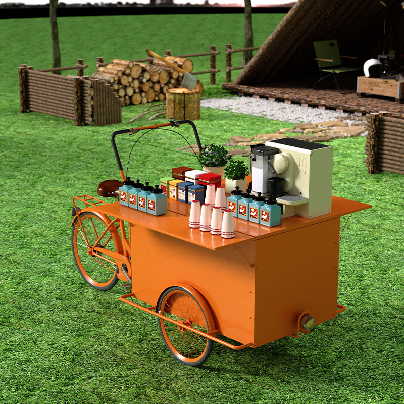 Driewielige snackkar met paras - Food Snacks To Sell recensie en prijs