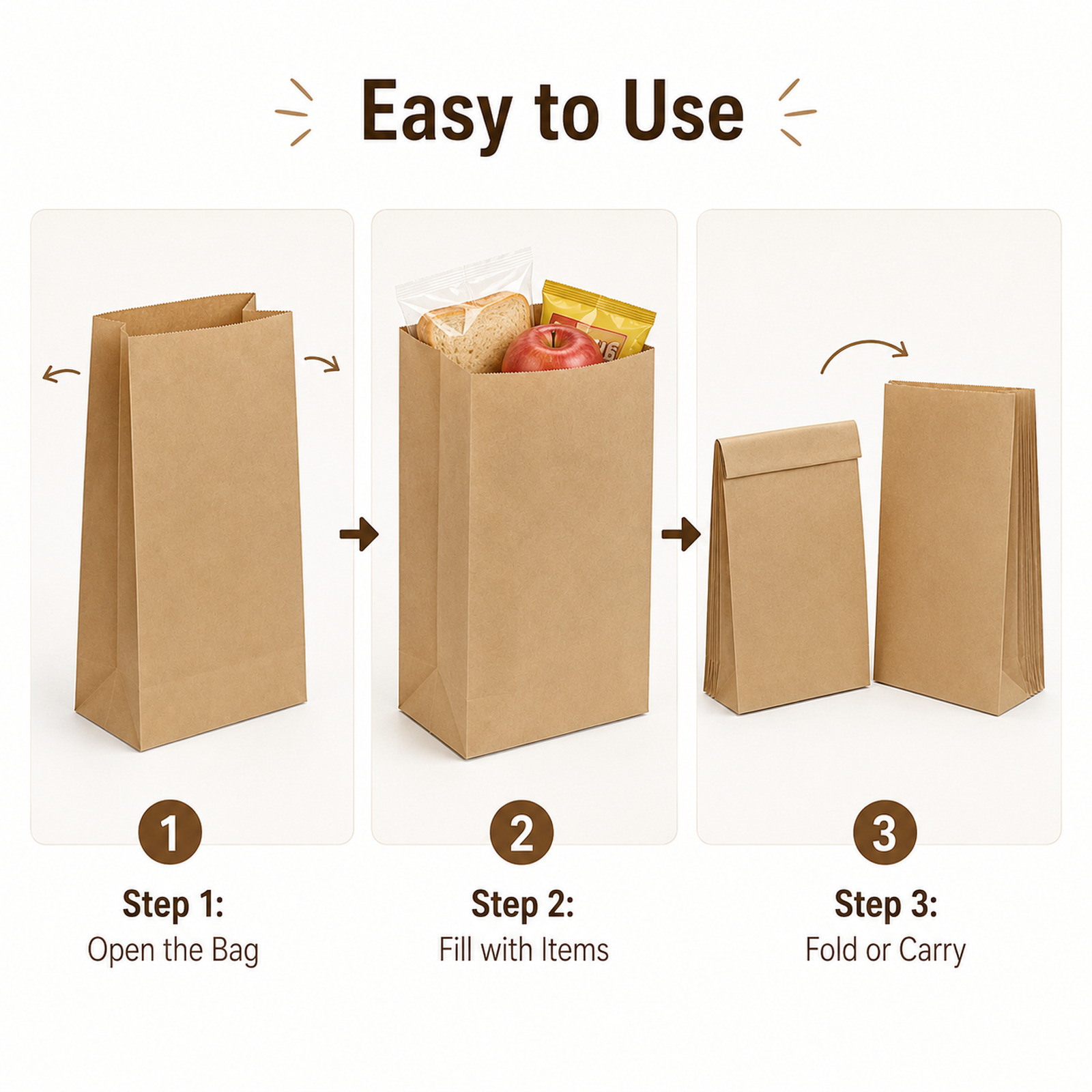 10-30 Stuks Recyclebare Bruine - Food Day Snacks recensie en prijs