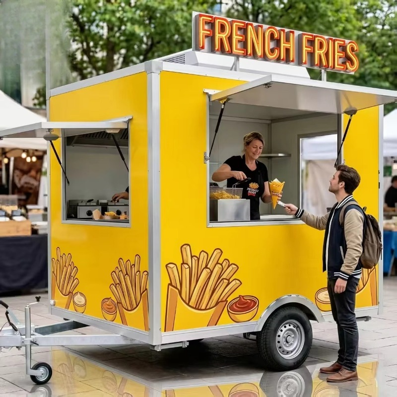 Mobiele snackkar met wielen, m - Food Snacks To Sell recensie en prijs