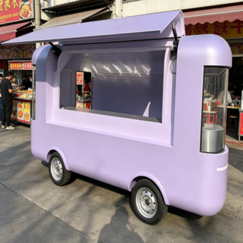 Ronde verplaatsbare foodtraile - Food Snacks To Sell recensie en prijs