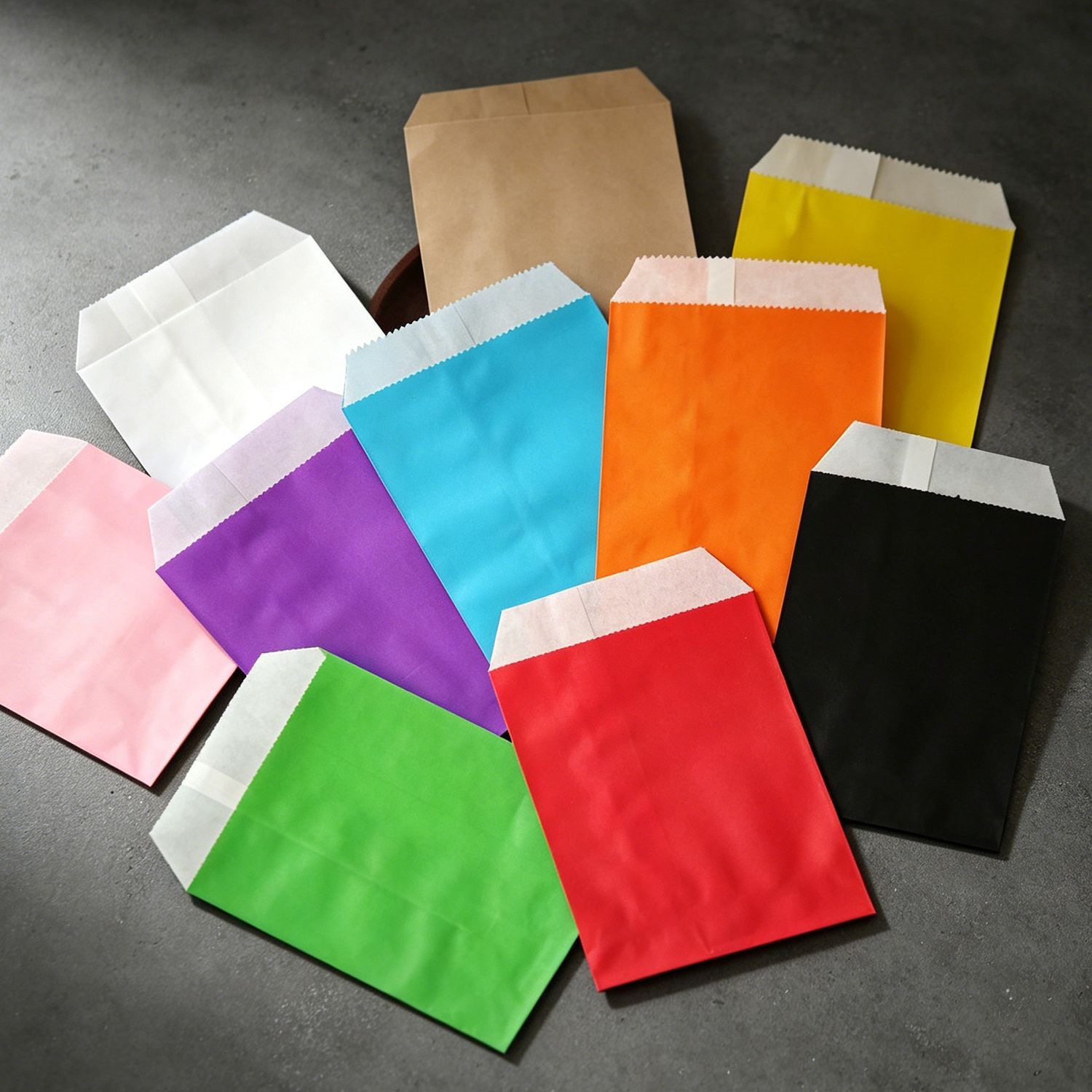 50/100 stuks kleur cadeau kraf - Food Day Snacks recensie en prijs