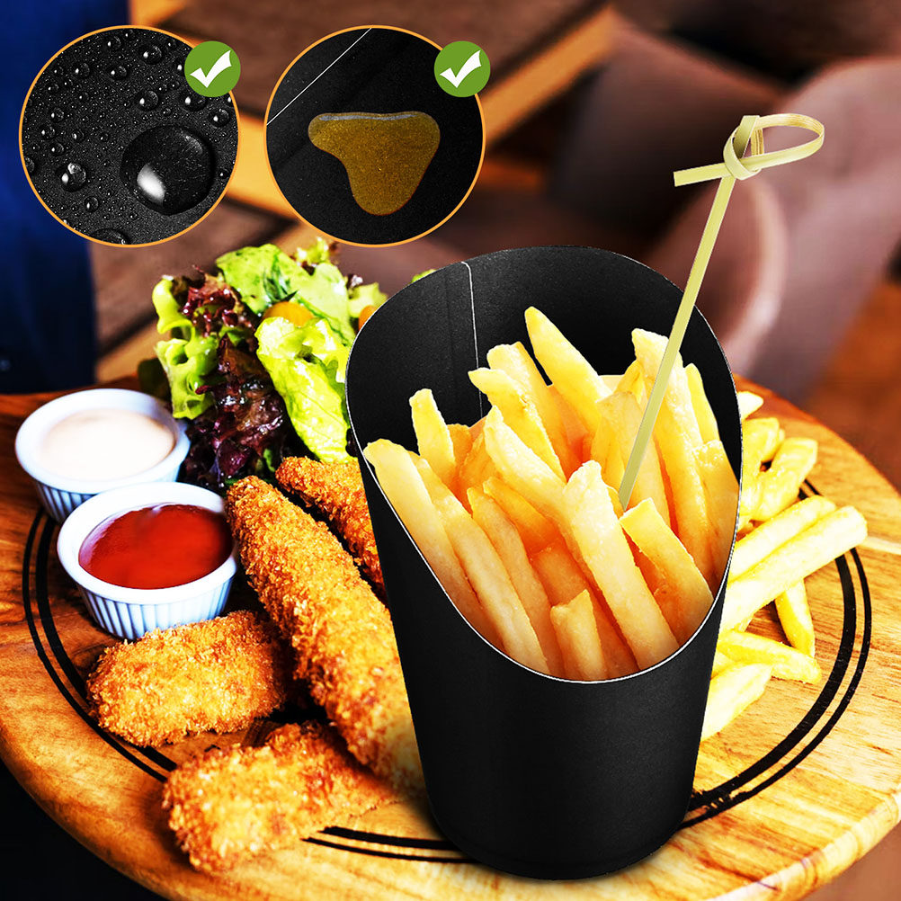 50 stuks frietbakjes, papieren - Food Snacks For Party recensie en prijs